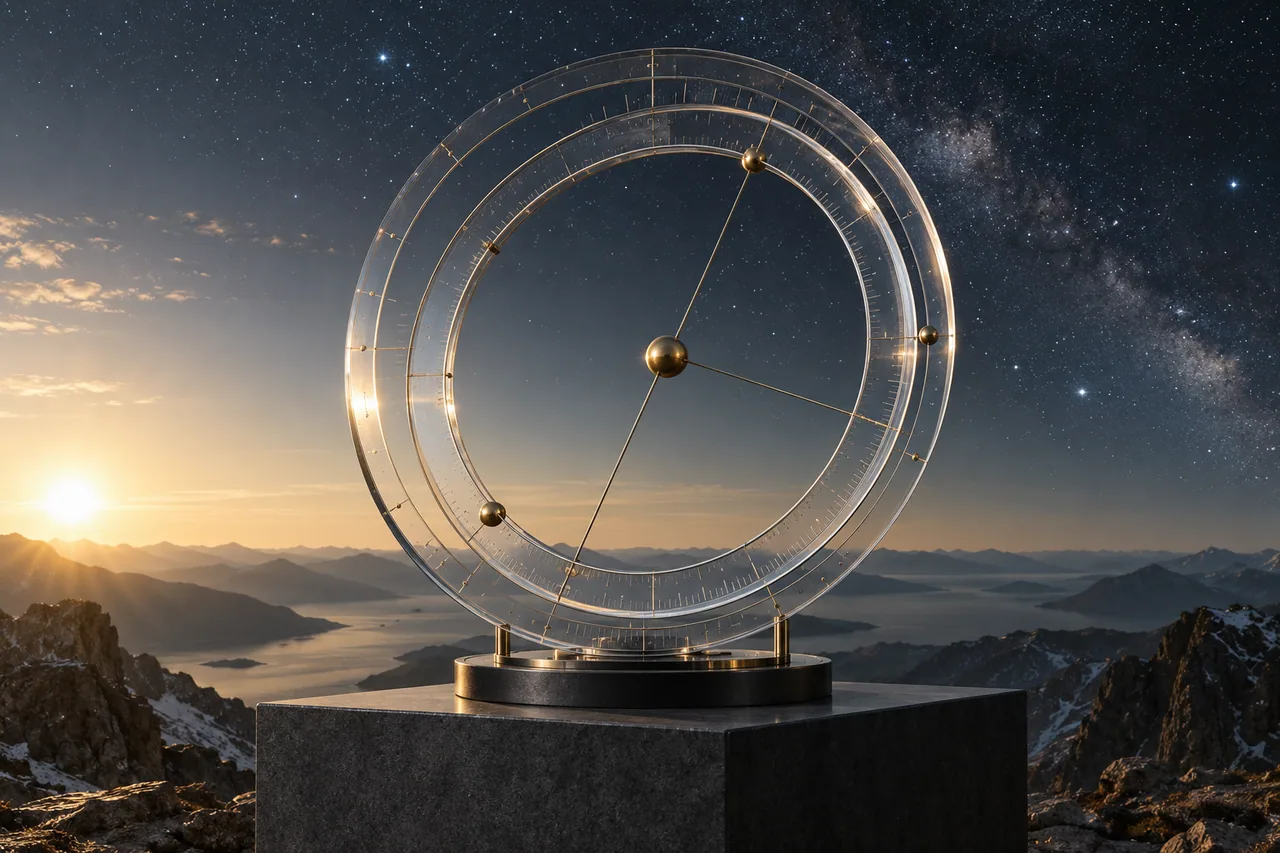 Two offset astronomical rings illustrating different reference conventions.